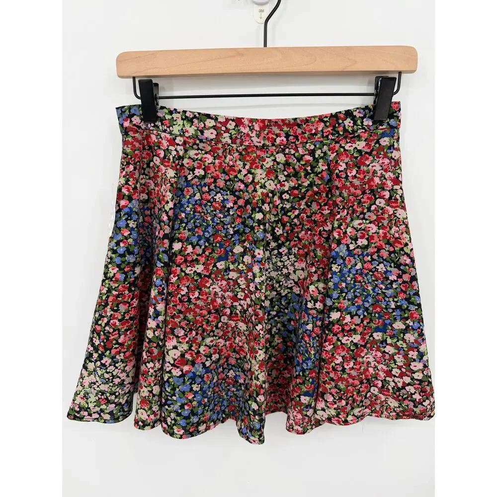 Urban Outfitters Millie Floral Button Front Mini Skirt WhimsyGoth Indie Small